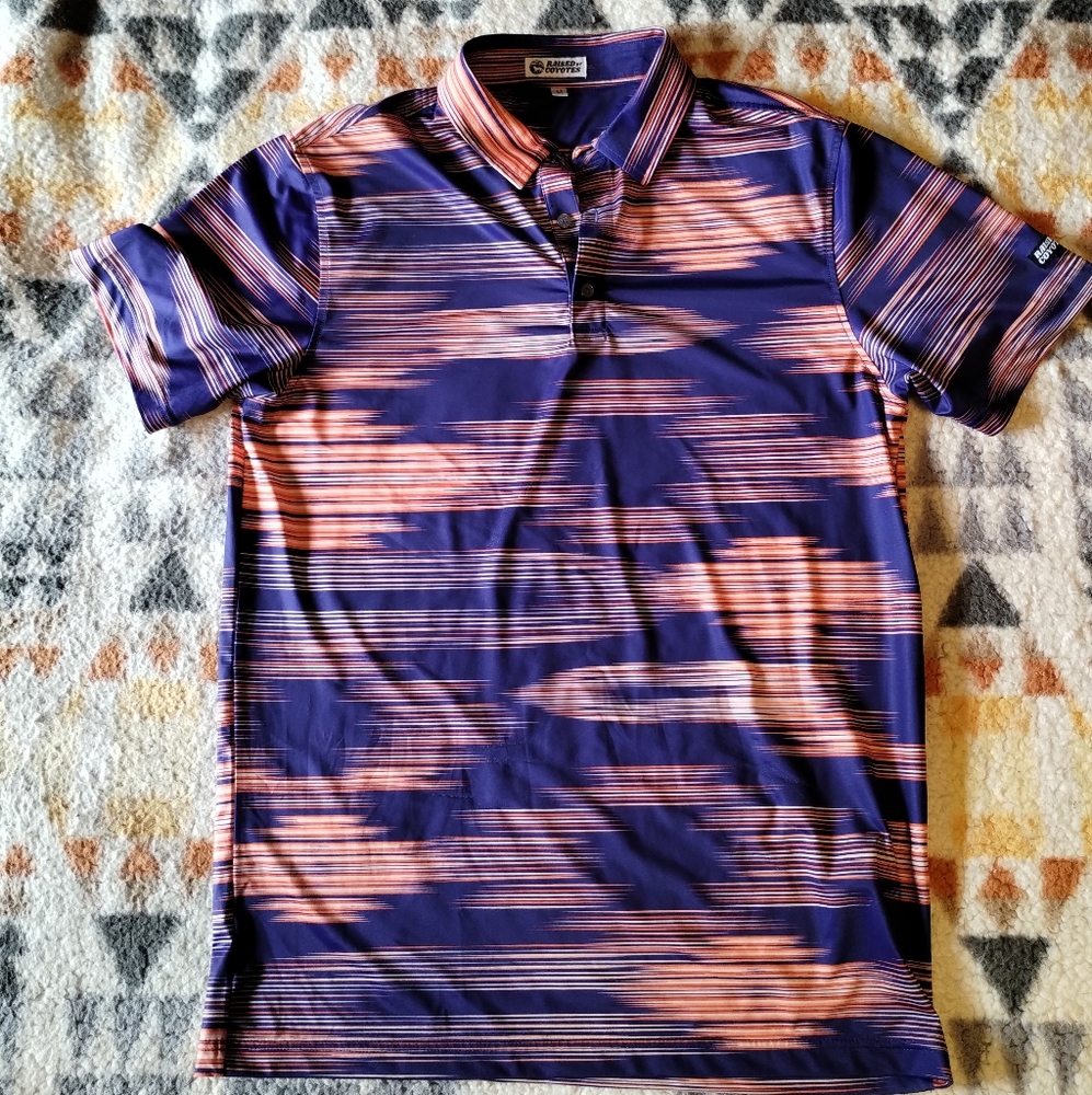 Raised by Coyotes desert haze polo golf shirt
